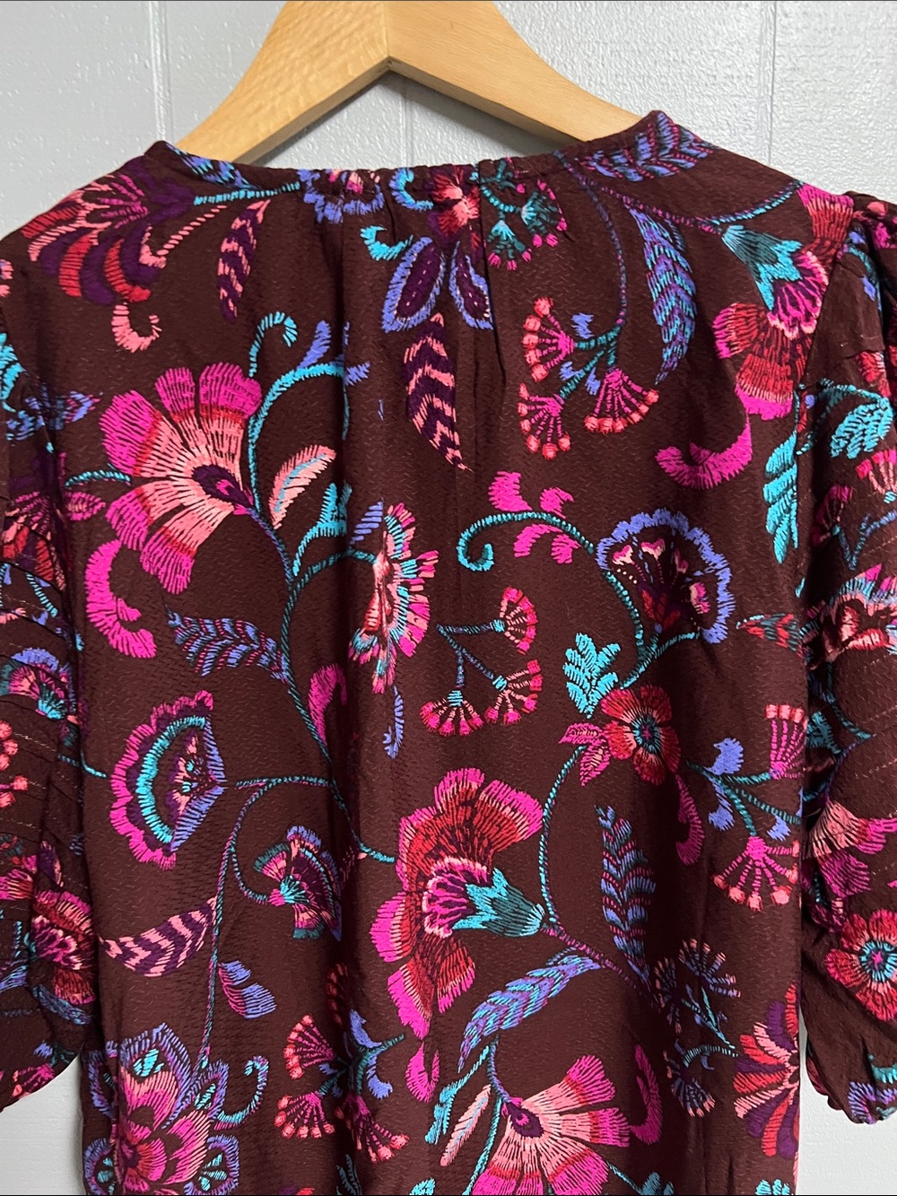 NWT Sugarslips Floral Blouse Shirt Top XL - Picture 12 of 14